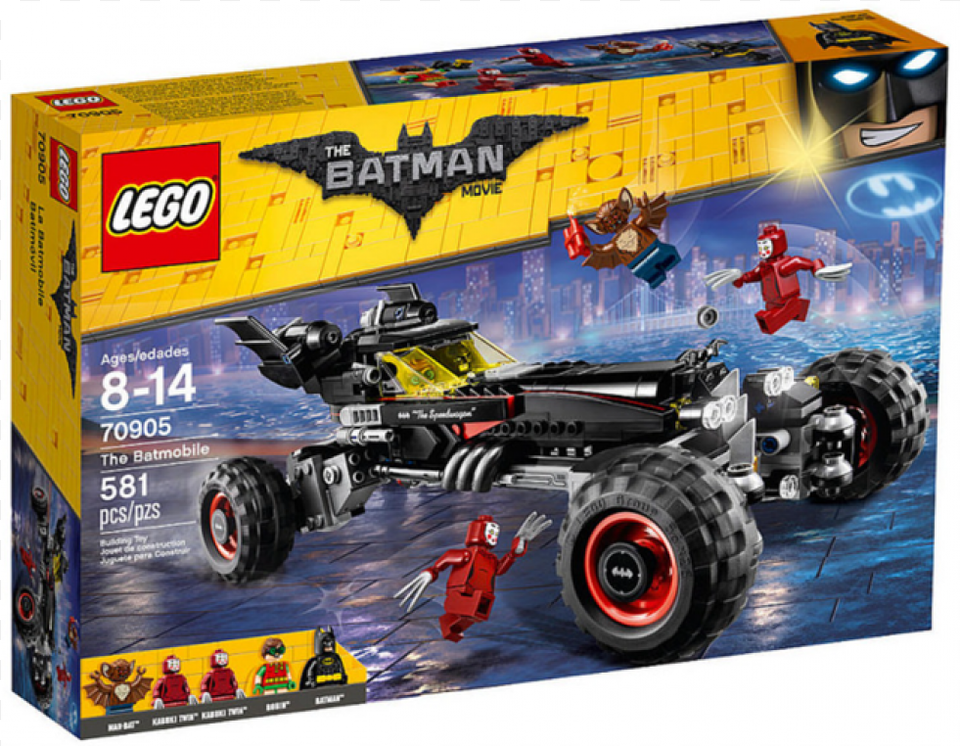 Lego Batman Movie The Batmobile Lego Batman Movie Sets Batmobile, Wheel, Machine, Person, Transportation Free Png