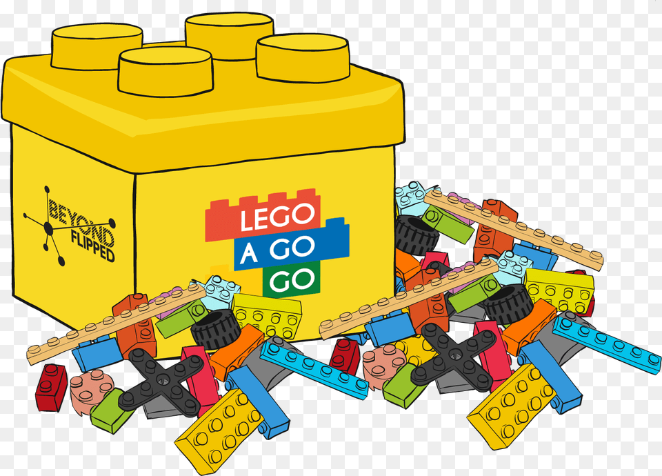 Lego Box And Bricks Juguetes Lego Animado, Bulldozer, Machine Free Png Download
