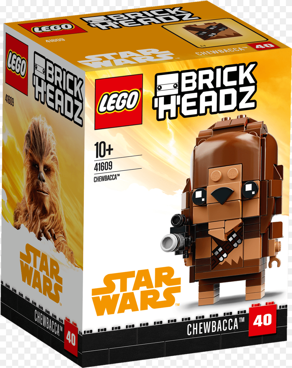 Lego Chewbacca Brickheadz, Toy, Person, Advertisement, Box Free Png Download