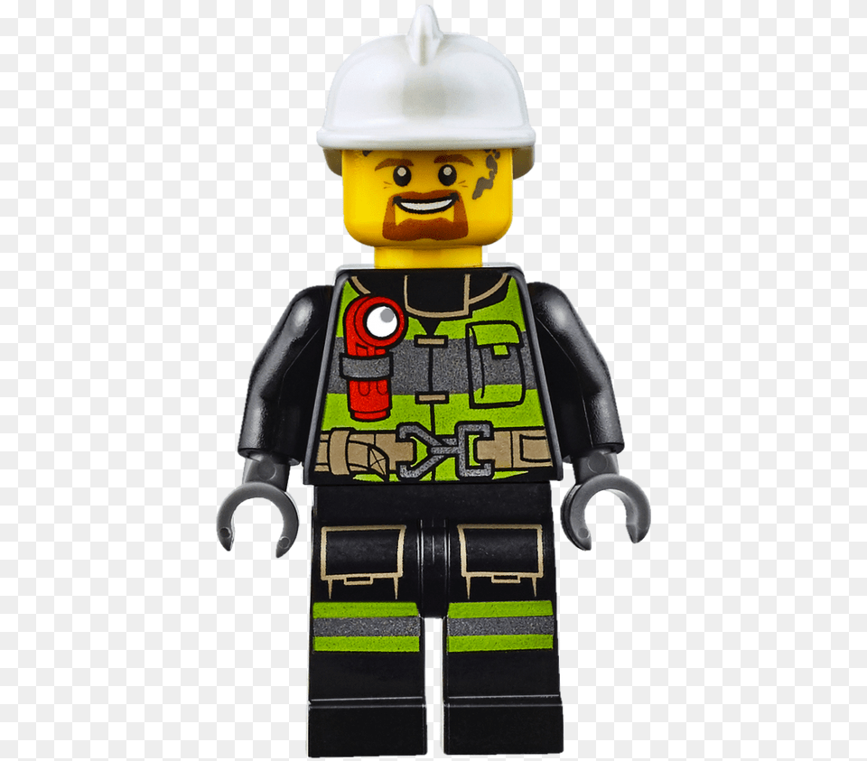 Lego City Fire Figure, Clothing, Hardhat, Helmet, Person Free Png Download