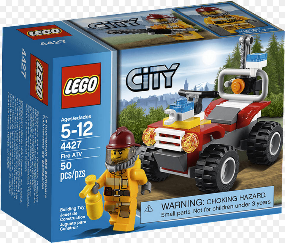 Lego City Fire Quad, Machine, Wheel, Toy, Face Png