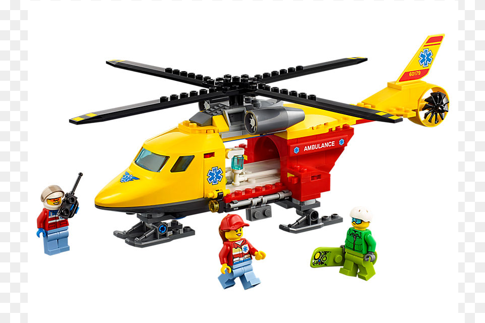 Lego City Helicopter, Aircraft, Transportation, Vehicle, Toy Free Transparent Png