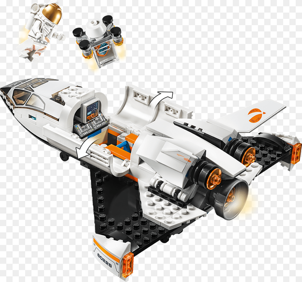 Lego City Mars Research Shuttle, Aircraft, Spaceship, Transportation, Vehicle Free Png Download