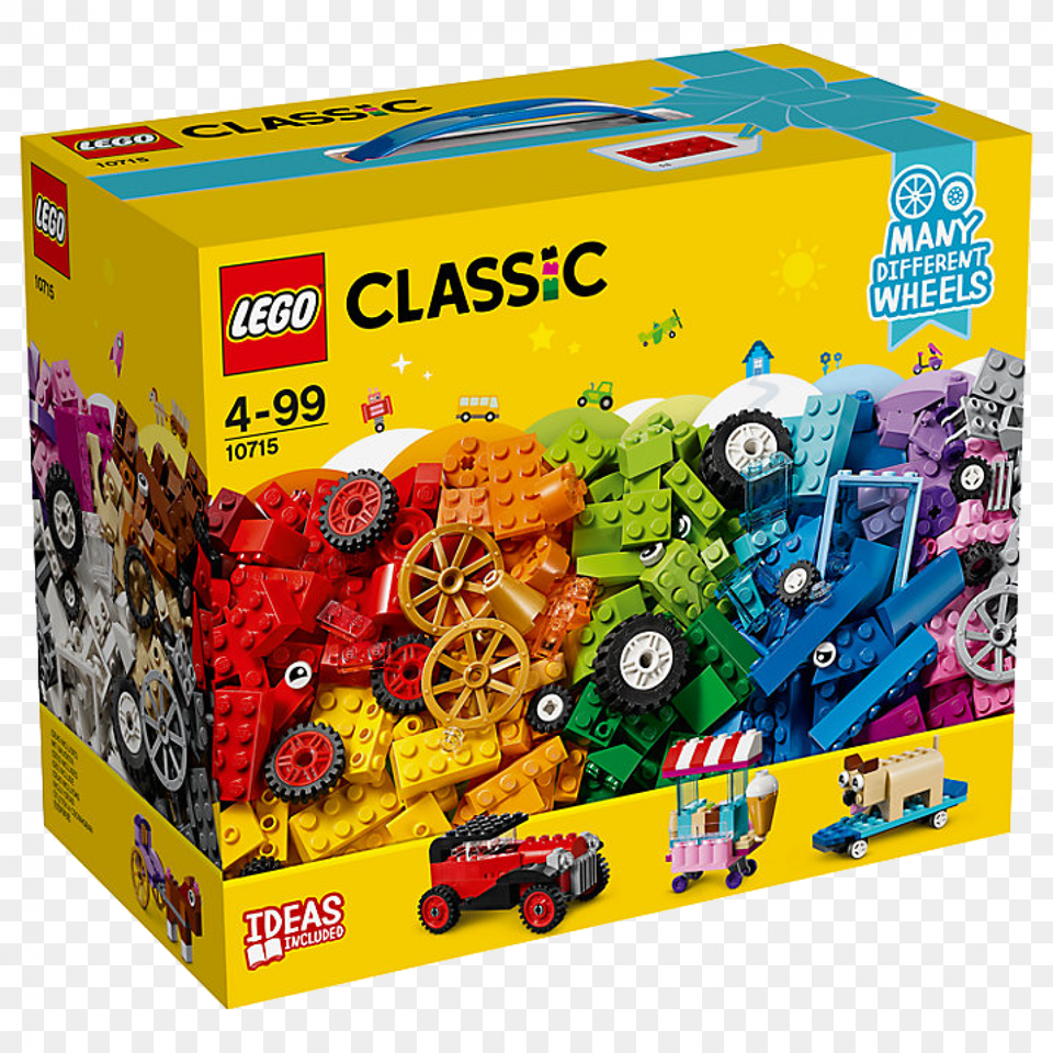 Lego Classic Bricks On A Roll Lego Classic With Wheels, Machine, Wheel, Toy Free Png