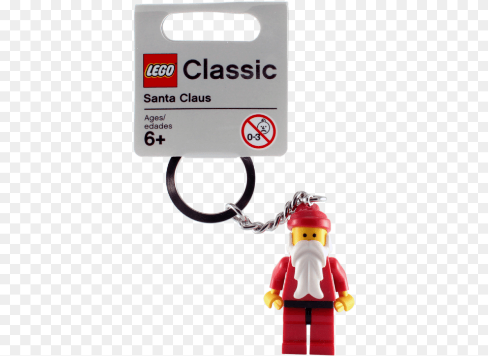 Lego Classic Father Christmassanta Claus Keychain Lego Santa Claus Keyring, Baby, Person, Text Free Transparent Png
