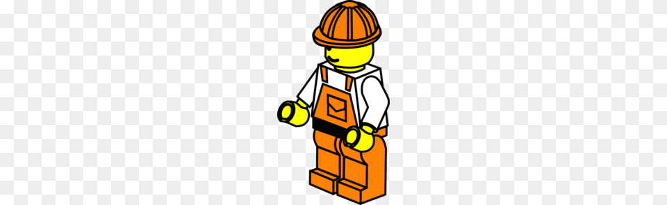 Lego Construction Worker Clip Art, Person, Clothing, Hardhat, Helmet Free Png