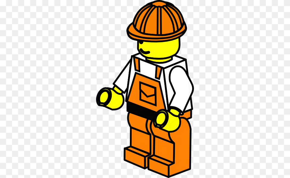 Lego Construction Worker Clip Art, Clothing, Hardhat, Helmet, Person Png
