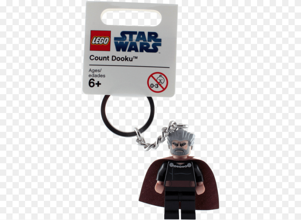 Lego Count Dooku Keychain Lego Count Dooku Keychain Star Wars Clone Wars, Baby, Person, Face, Head Free Png Download