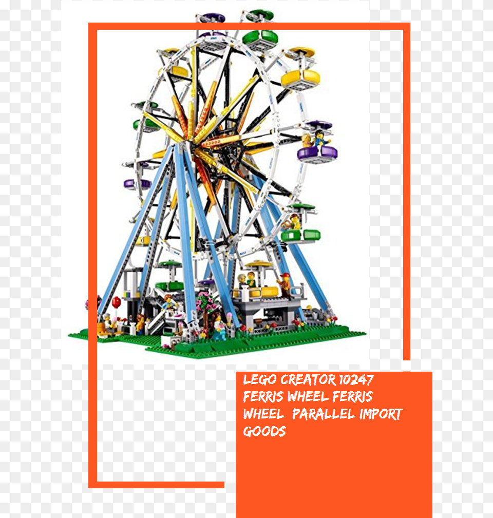 Lego Creator Ferris Wheel Ferris Wheel Parallel Lego Creator Expert Ferris Wheel, Amusement Park, Ferris Wheel, Fun, Toy Free Transparent Png