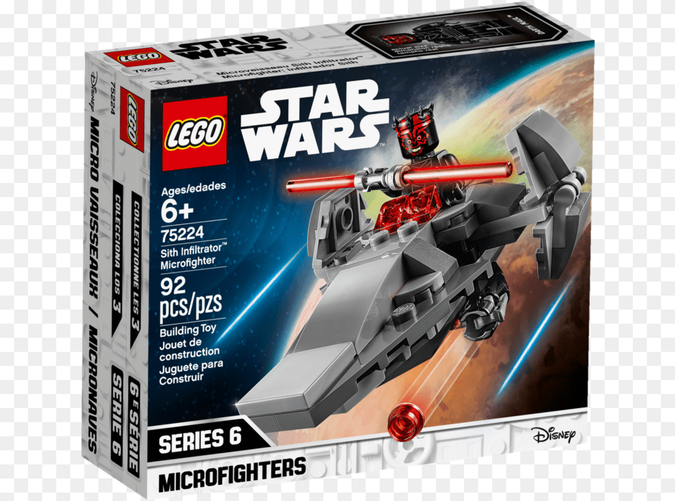Lego Darth Maul Microfighter, Aircraft, Spaceship, Transportation, Vehicle Free Png