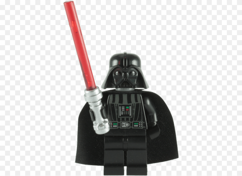 Lego Darth Vader Minifigure With Red Lightsaber Character Lego Star Wars Darth Vader Fleecedecke Merchandise, Electrical Device, Microphone Free Png Download