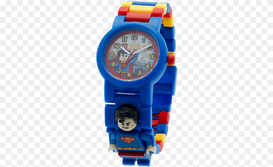 Lego Dc Comics Super Heroes Superman Minifigure, Wristwatch, Arm, Body Part, Person Free Png Download