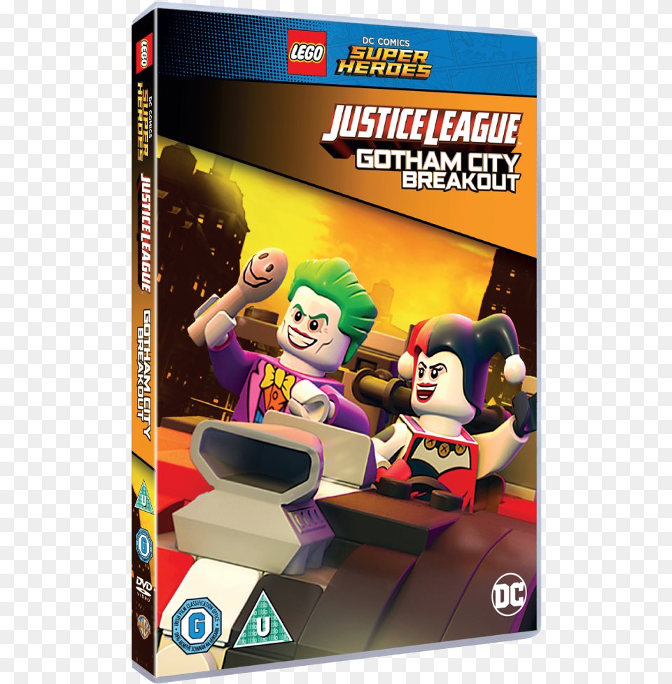 Lego Dc Justice League Cartoon, Book, Comics, Publication, Baby Free Png