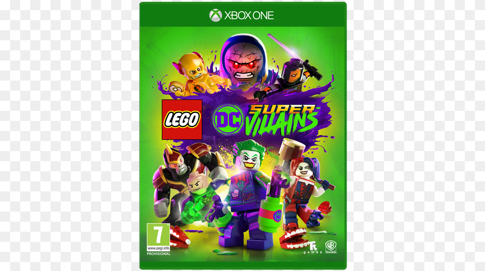 Lego Dc Super Villains Xbox One, Baby, Person, Advertisement, Poster Free Png Download