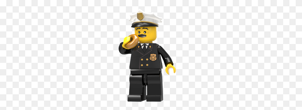 Lego Deputy Dunby Eating Bagel, Toy Png Image