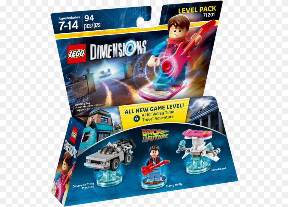 Lego Dimensions Back To The Future Back The Future Lego, Advertisement, Poster, Baby, Person Png
