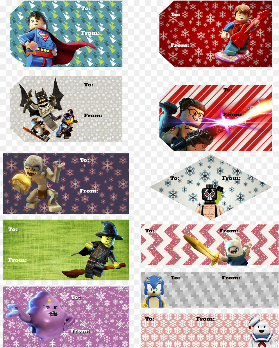 Lego Dimensions Gift Tags Free Transparent Png