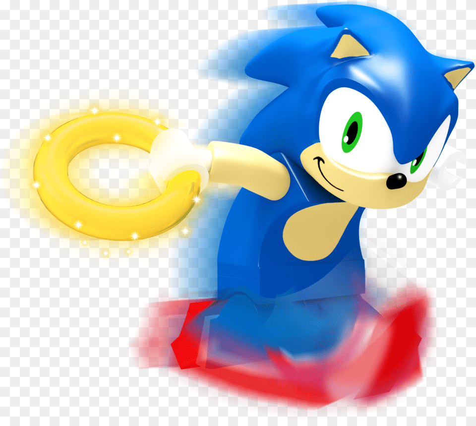 Lego Dimensions Sonic Render Lego Sonic, Toy Png Image