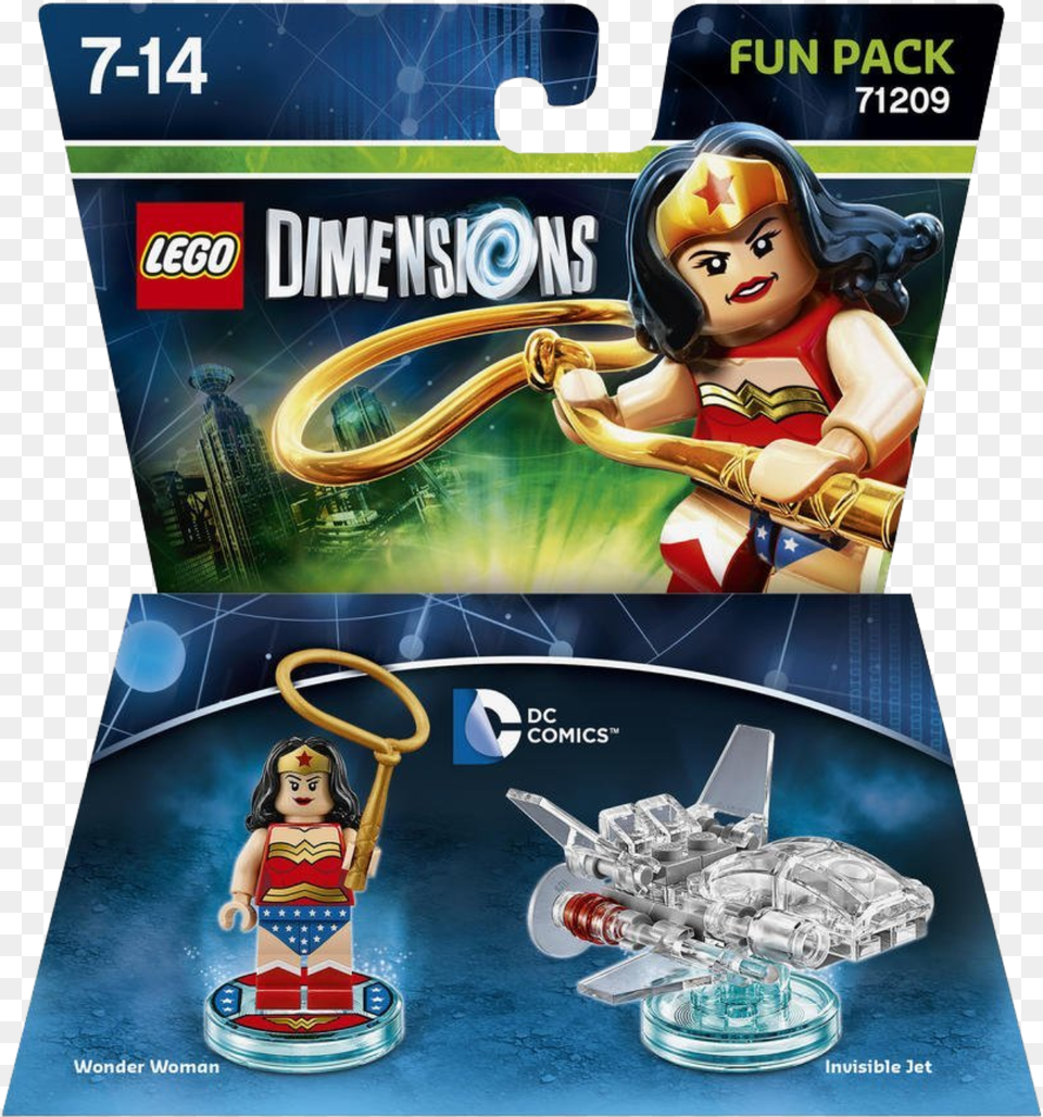 Lego Dimensions Wonder Woman, Advertisement, Poster, Adult, Person Free Png Download
