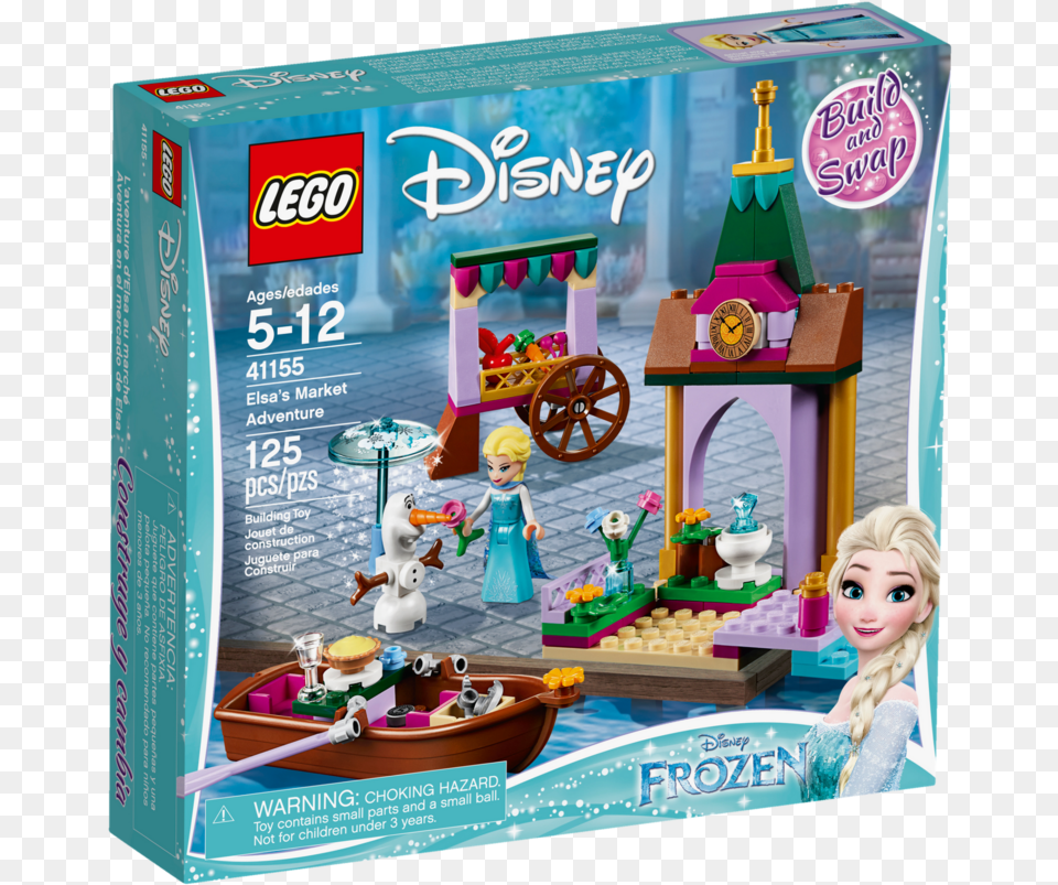 Lego Disney Princess Elsa39s Market Adventure, Figurine, Person, Baby, Machine Free Png Download