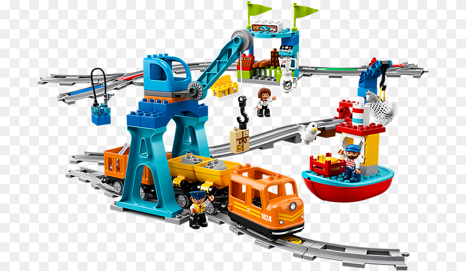 Lego Duplo Cargo Train, Person, Toy Png