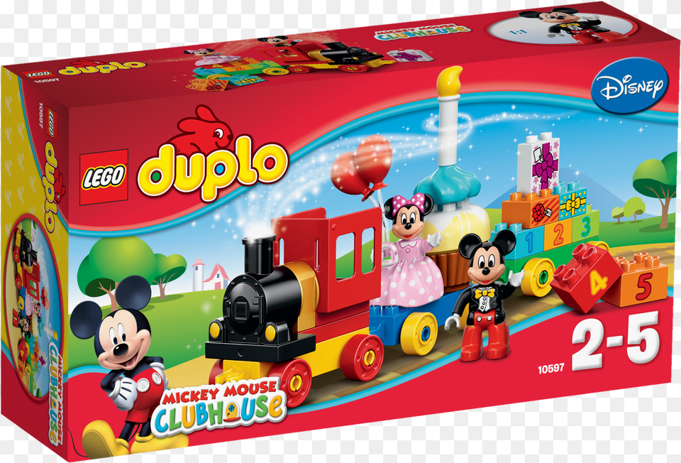 Lego Duplo Mickey U0026 Minnie Birthday Party Mickey Mouse Duplo Train, Toy, Machine, Wheel, Baby Png Image