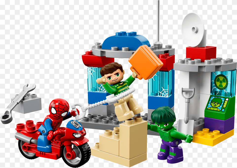Lego Duplo Spider Man Amp Hulk Adventures, Baby, Person, Toy, Face Free Png