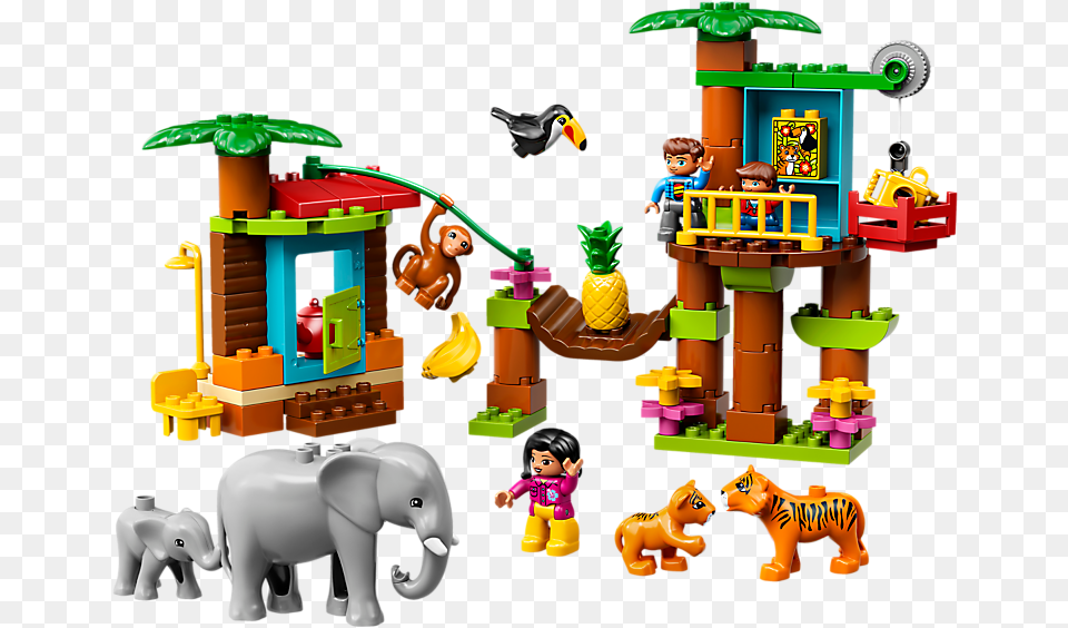 Lego Duplo Tropical Island, Person, Baby, Play Area, Toy Free Png Download