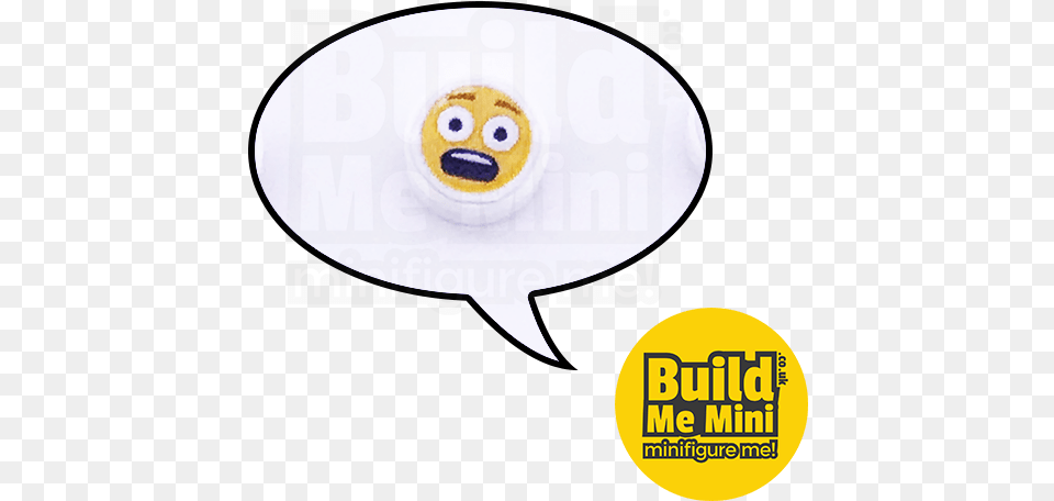 Lego Emoji Scared Label, Food, Meal, Clothing, Hat Png Image