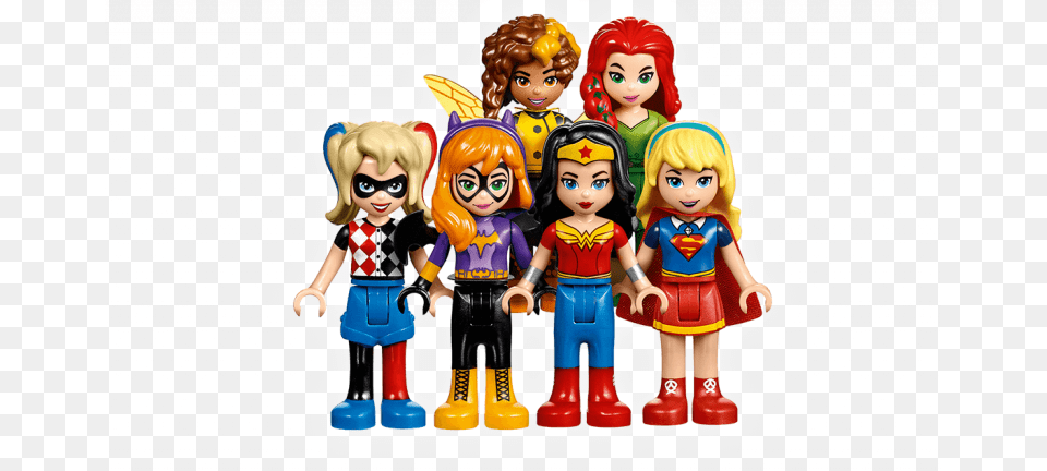 Lego Female Superheroes New Lego Super Hero Girls Launching Lego Dc Super Hero Girls, Figurine, Baby, Person, Toy Free Transparent Png