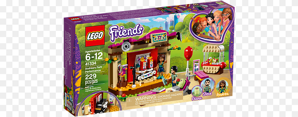 Lego Friends Andrea39s Park Performance, Person, Food, Sweets Free Png Download