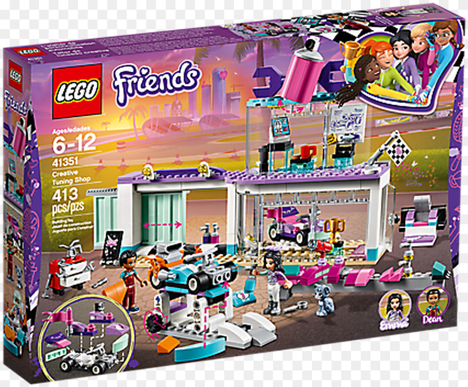 Lego Friends Creative Tuning Shop, Person, Machine, Wheel, Face Free Transparent Png