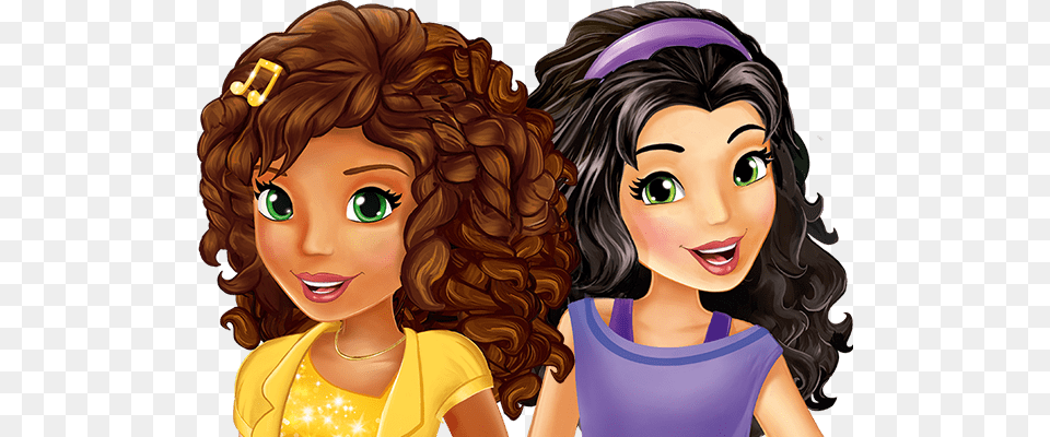 Lego Friends Emma And Andrea, Adult, Publication, Person, Woman Png Image