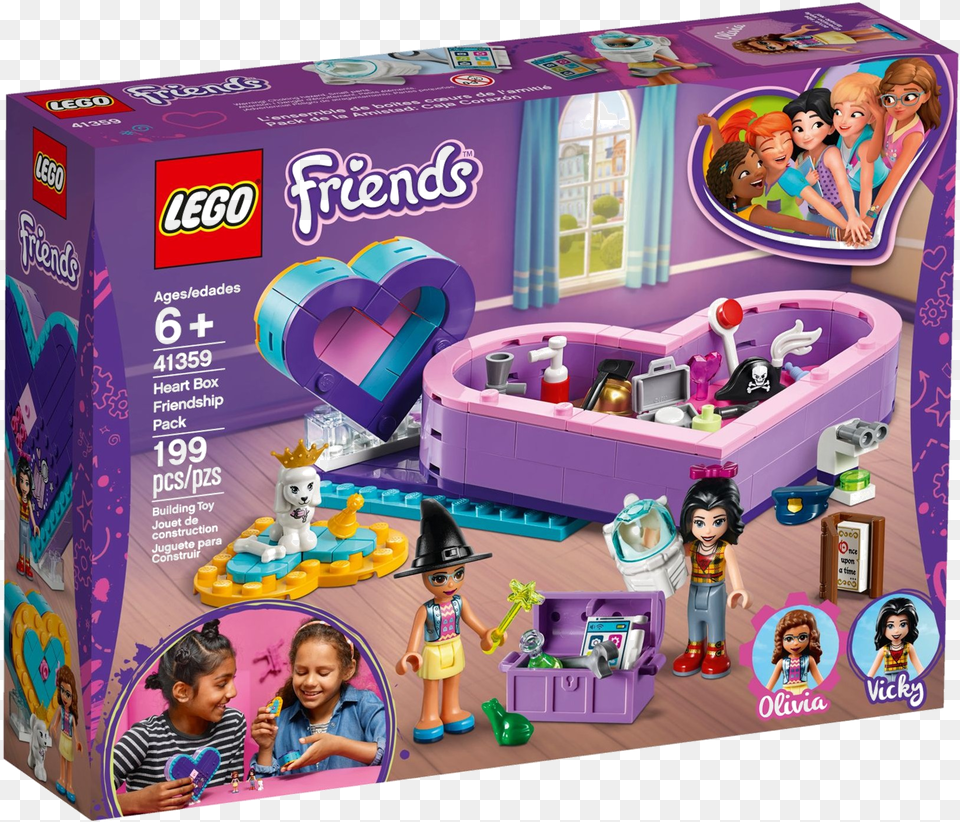 Lego Friends Heart Box, Child, Female, Girl, Person Free Png Download