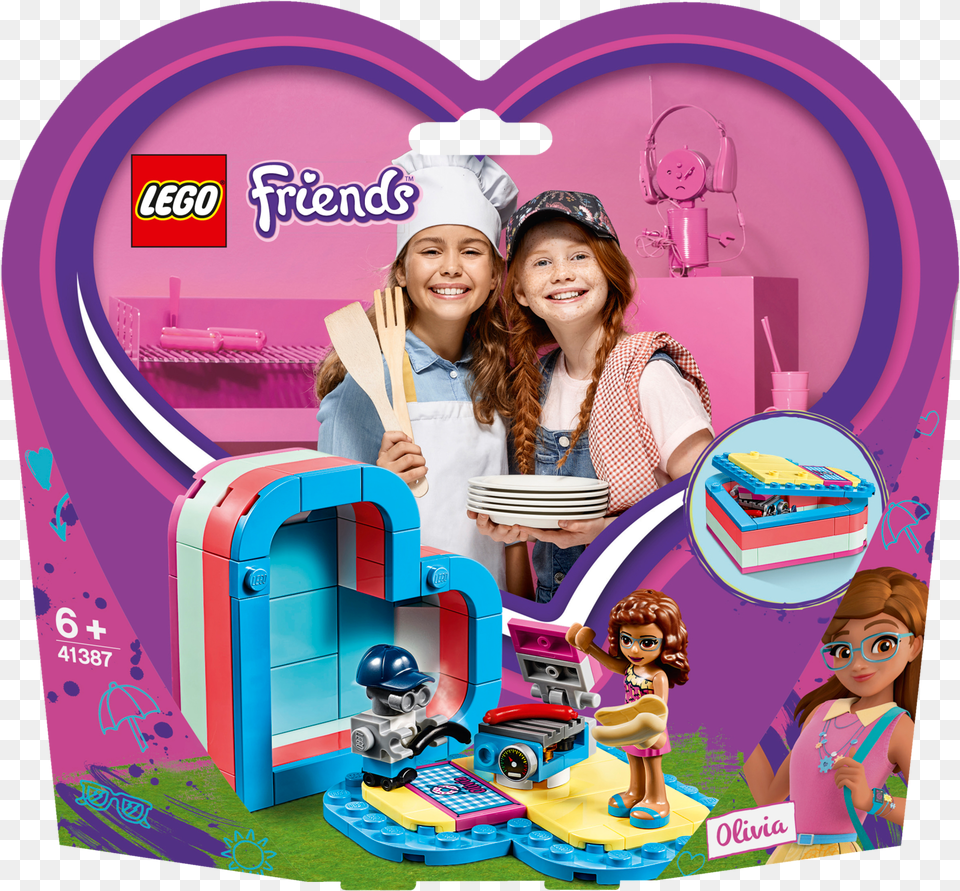 Lego Friends Olivia S Summer Heart Box Lego Friends Summer Heart Box, People, Person, Baby, Female Png Image