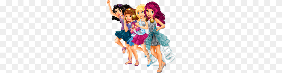 Lego Friends Partying, Doll, Toy, Child, Female Png Image