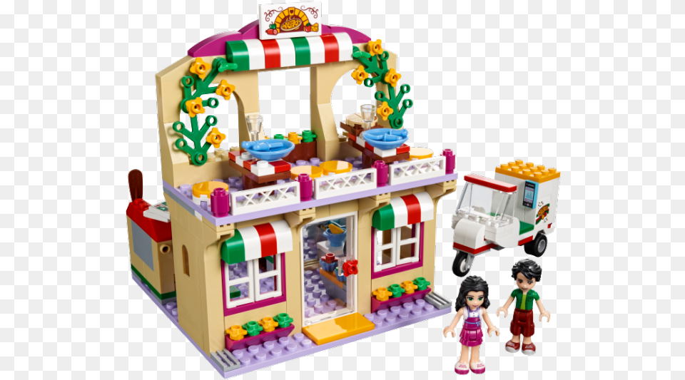Lego Friends Pizerie V Msteku Heartlake Lego Friends Heartlake Pizzeria, Toy, Doll, Person, Girl Free Transparent Png