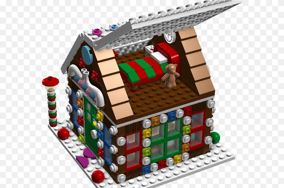 Lego Gingerbread Man House, Food, Sweets, Cookie Png
