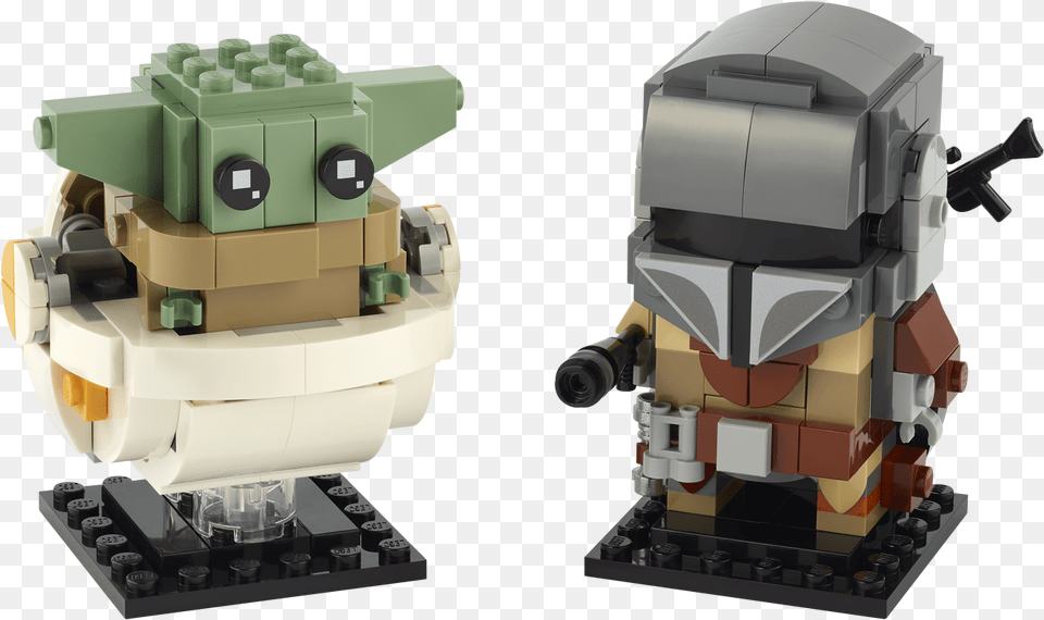 Lego Has Revealed Their Adorable Buildable New Brickheadz Lego Star Wars Mandalorian Brickheadz, Toy, Robot Free Png Download