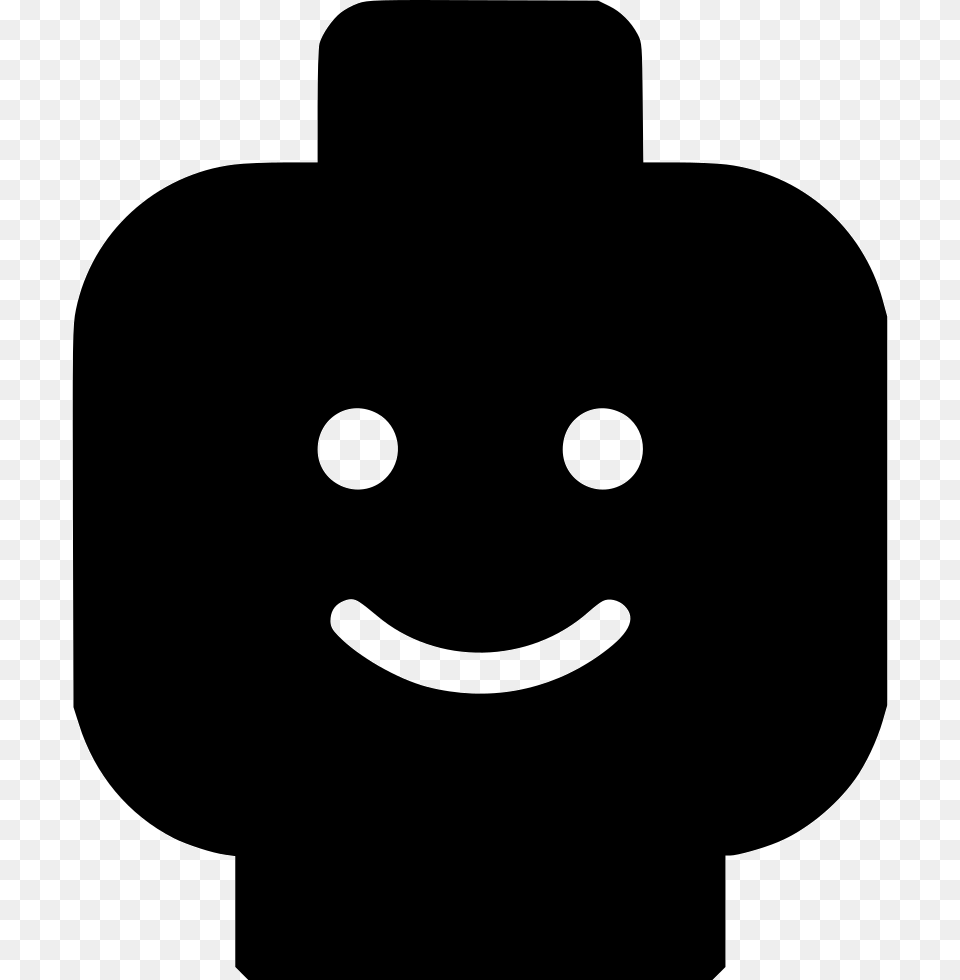 Lego Head Lego Face Svg Stencil, Silhouette, Astronomy, Moon Free Png Download