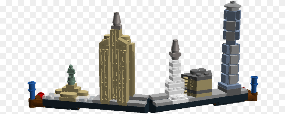 Lego Ideas Lego New York Skyline, Architecture, Building, City, Spire Png Image