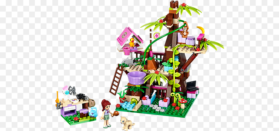 Lego Jungle Tree Sanctuary Lego Friends Jungle Sets, Person, Toy Free Png