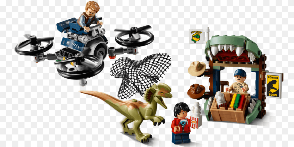 Lego Jurassic World Dilophosaurus On The Loose Lego The Legend Of Isla Nublar, Person, Face, Head Free Png