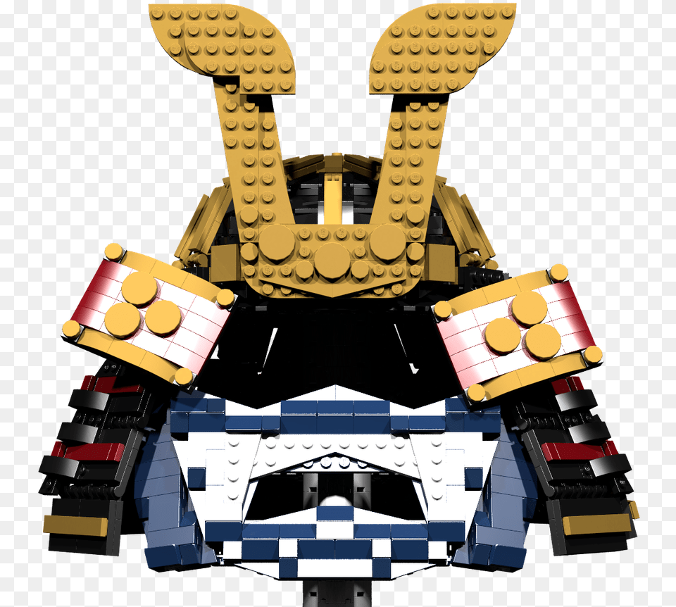 Lego Kabuto Lego Samurai Helmet, Bulldozer, Machine Free Png Download