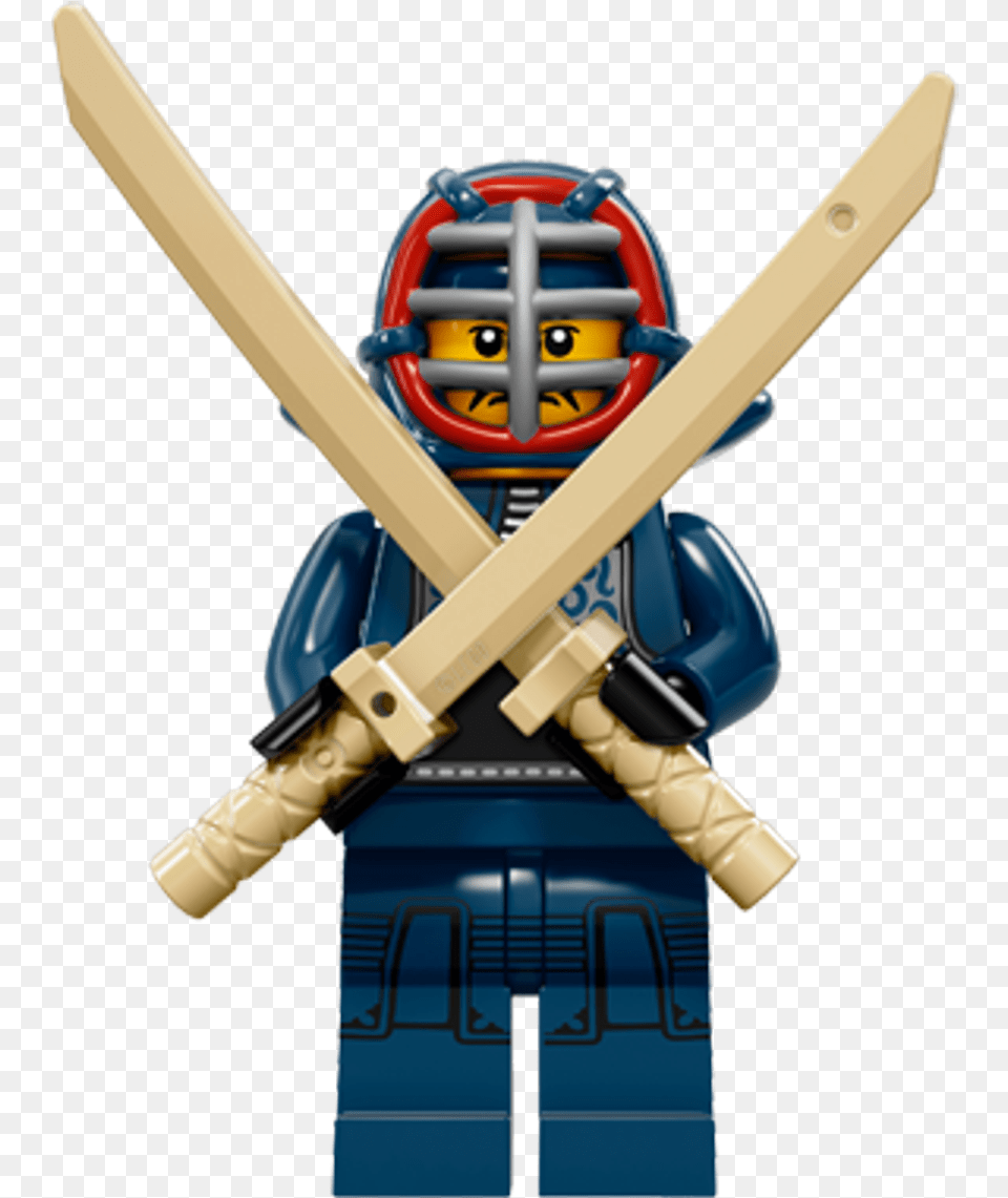 Lego Kendo Fighter Minifigure, Person, Samurai, Sword, Weapon Free Transparent Png