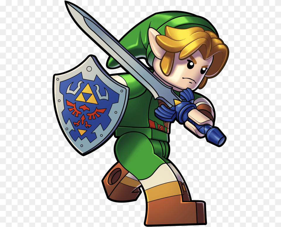 Lego Legend Of Zelda Link, Weapon, Sword, Person, Head Png Image