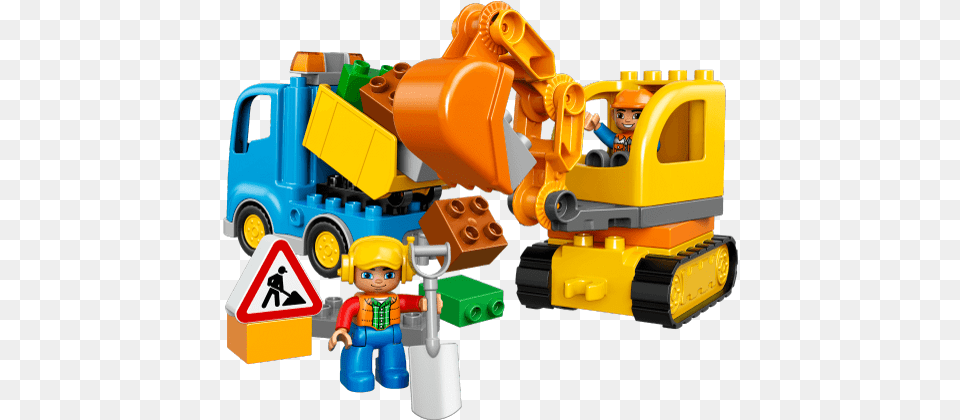 Lego Lego Duplo Excavator, Baby, Person, Bulldozer, Machine Png Image