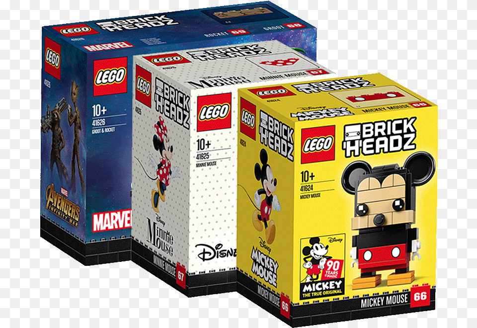 Lego Lego Fangtouzi Brickheadz Big Head Cartoon Doll Lego Mickey Mouse Brickheadz, Box, Person, Machine, Wheel Free Png