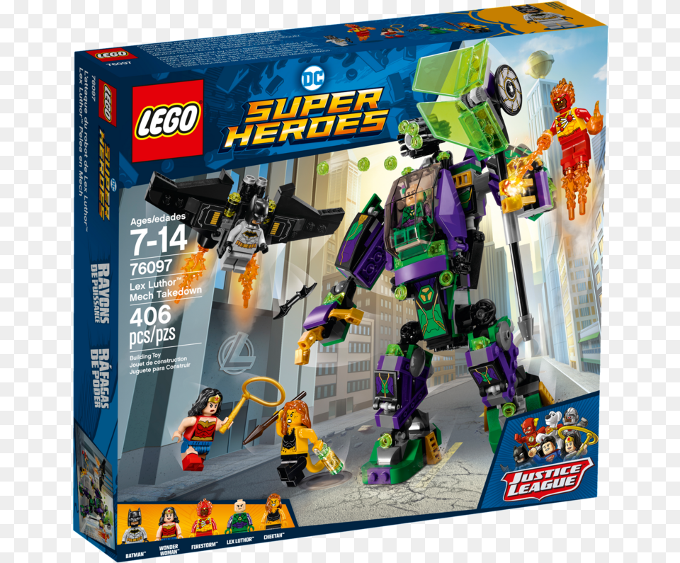 Lego Lex Luthor Mech Takedown, Robot, Baby, Person, Toy Free Transparent Png