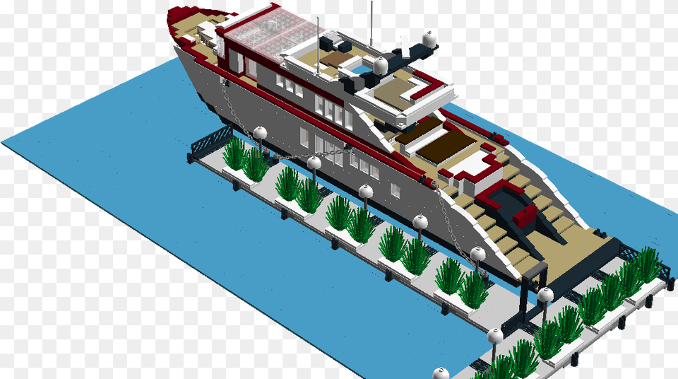 Lego Luxury Yacht Lego Yacht, Vehicle, Transportation, Boat, Watercraft Free Transparent Png